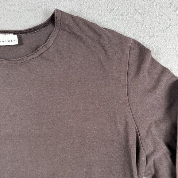 Bryan Walker Brown Cotton Blend Long‎ Sleeve Round Neck Pullover Shirt Women’s L - Picture 2 of 16
